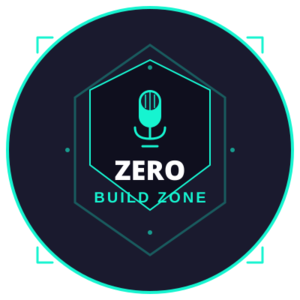 Zero Build Zone podcast logo - gaming podcast about Fortnite Zero Build mode